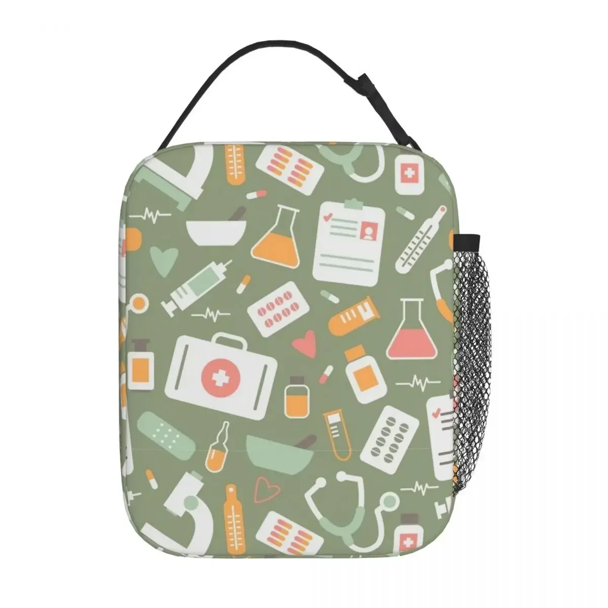 Food Storage Bag - حقيبة غداء معزولة بنمط ممرضات الرعاية