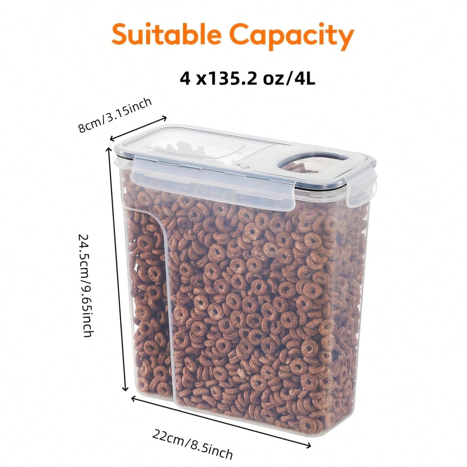 Food Storage Labels - علب تخزين طعام محكمة الإغلاق مع