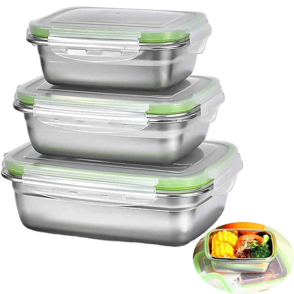 Food Storage Oven Safe - 1/3 قطعة الغذاء تخزين الحاويات مجموعة