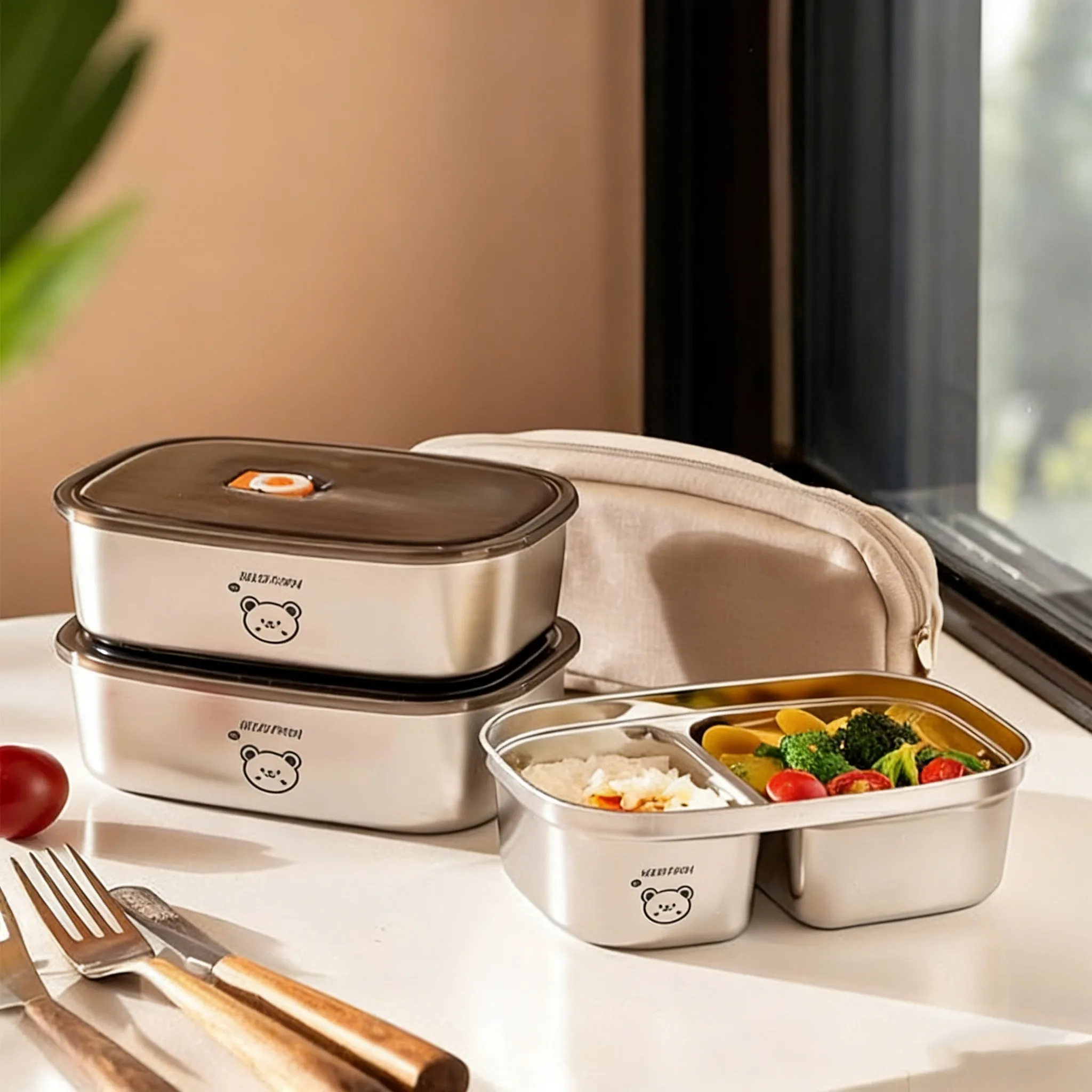 Food Storage Oven Safe - علبة طعام كبيرة الحجم مصنوعة من