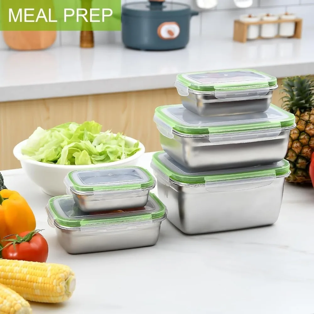 1/3 قطع، علبة طعام مربعة من ال - مراجعة Food Storage Containers وسعره