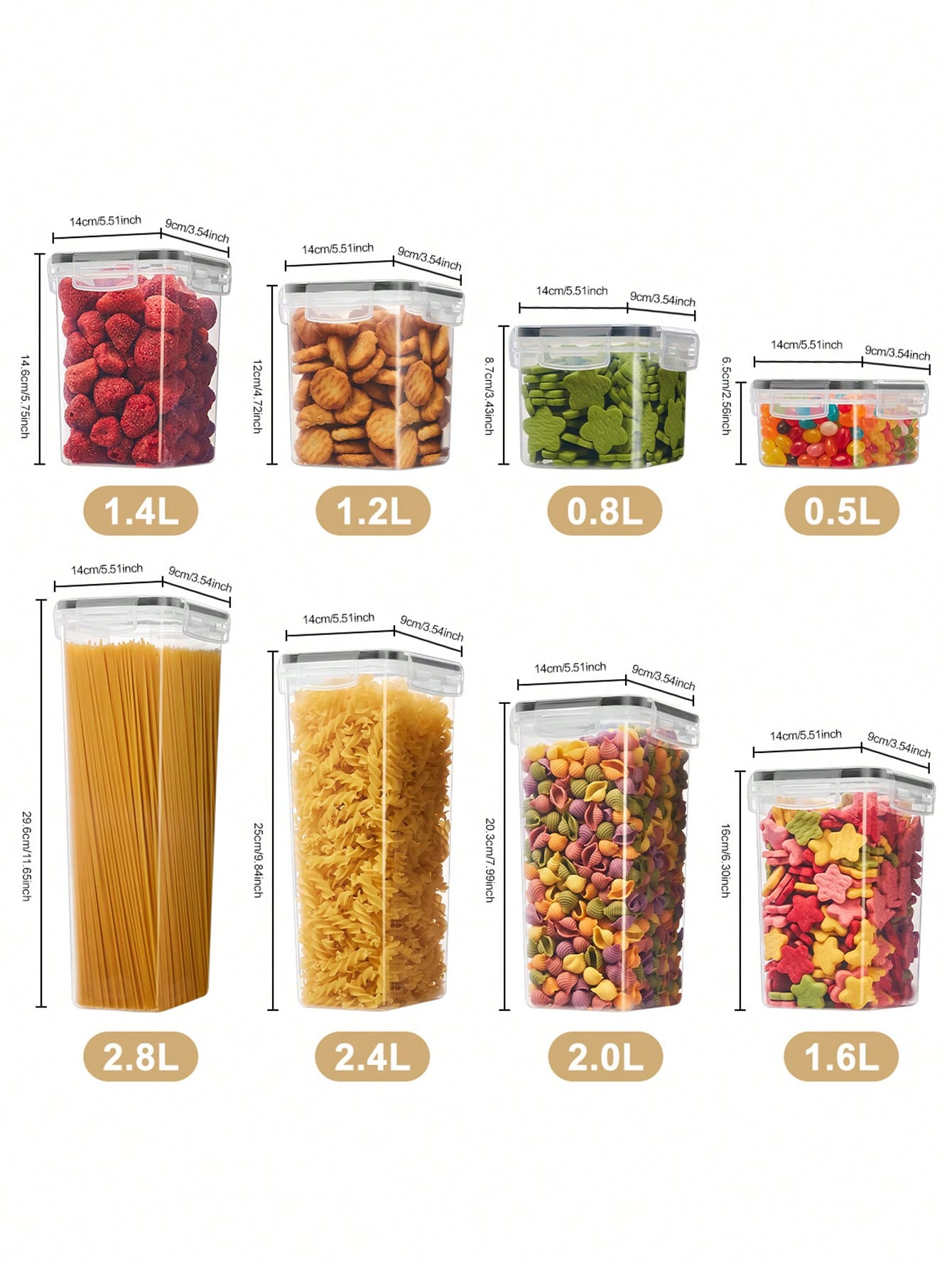 48 قطعة من علب تخزين الطعام ال - مراجعة Food Storage Labels وسعره