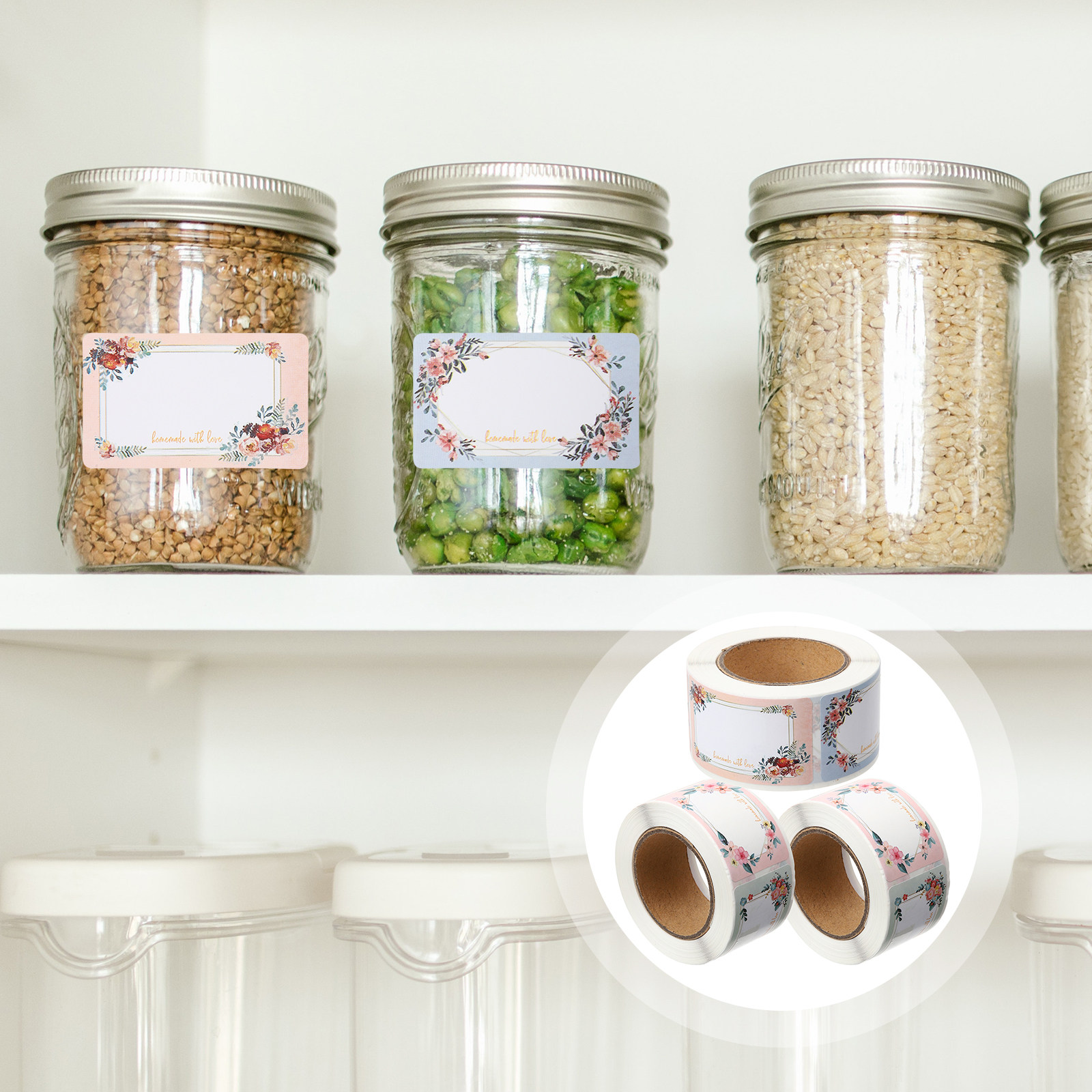 3 لفات من ملصقات الأسماء الفار - مراجعة Food Storage Labels وسعره