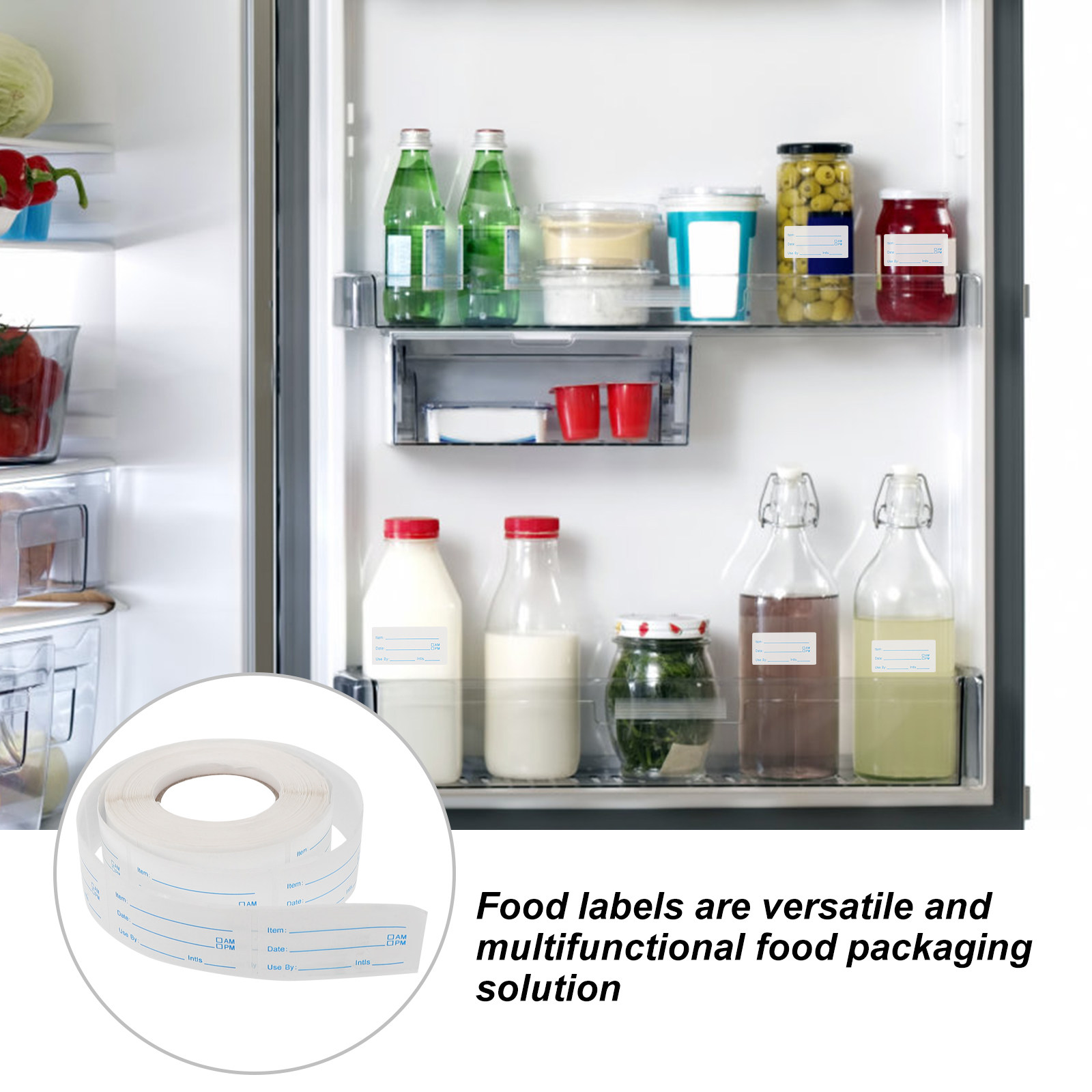 1. لفة من ملصقات تواريخ الصلاح - مراجعة Food Storage Labels وسعره