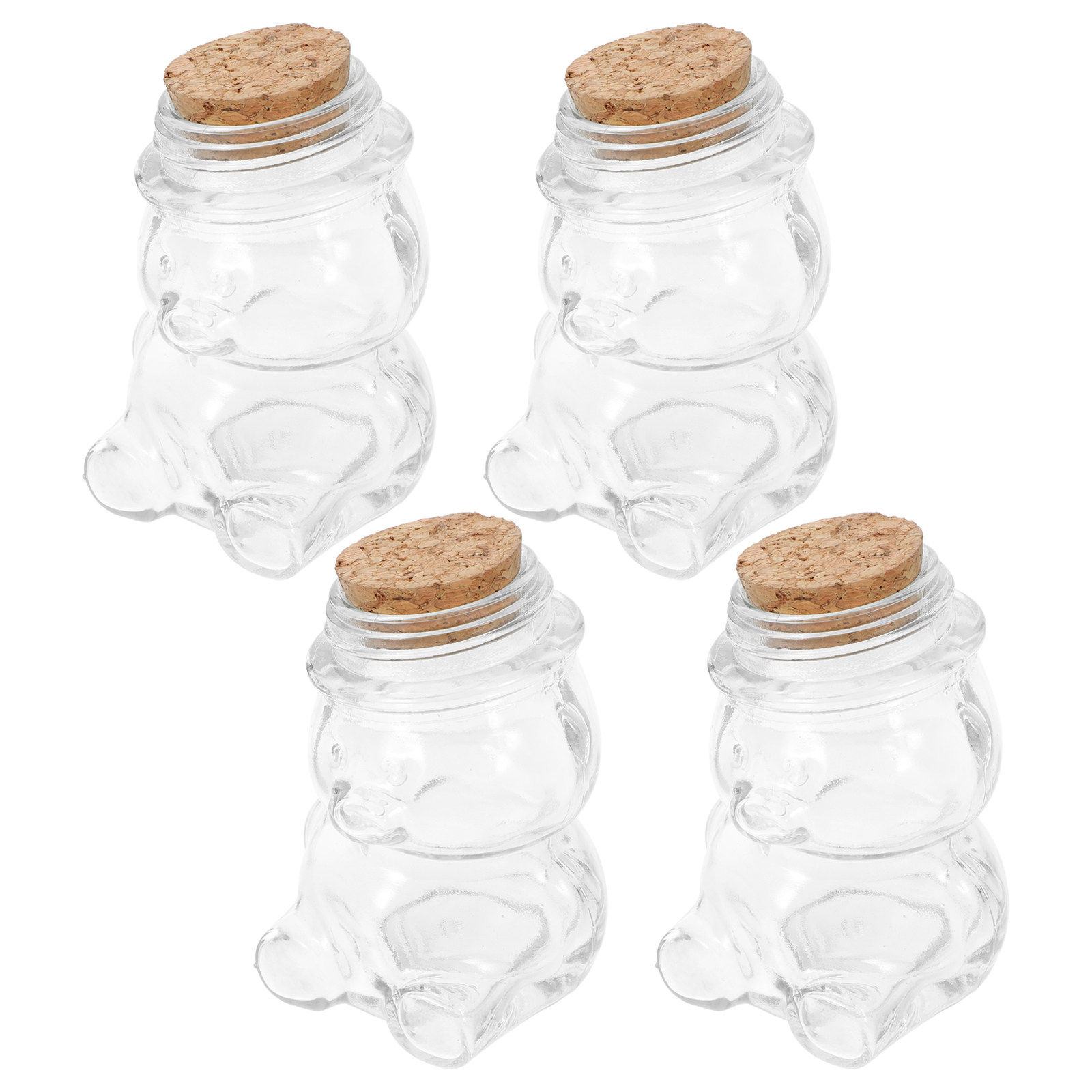 مجموعة من 4 أوعية زجاجية شفافة - مراجعة Food Storage Containers وسعره
